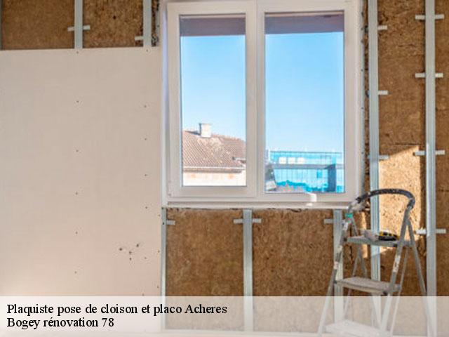 Plaquiste pose de cloison et placo  acheres-78260 Bogey rénovation 78