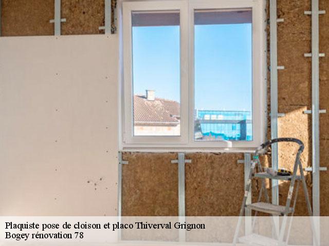 Plaquiste pose de cloison et placo thiverval-grignon-78850 Bogey rénovation 78